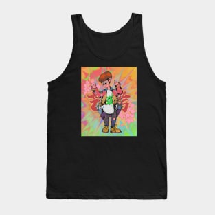 Dope asian artist boy passing through illustration Tank Top